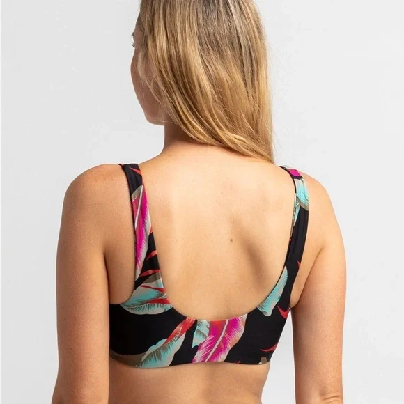 ☀️VOLCOM☀️RVCA☀️ FRONDS 4EVER CROP FADE OUT MEDIUM BIKINI SET - Picture 8 of 12